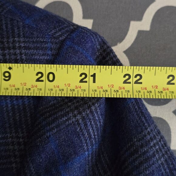 TailoRED Sports Blazer Mens 46R Blue Plaid Reda Italian Wool Made in Canada - Picture 15 of 16